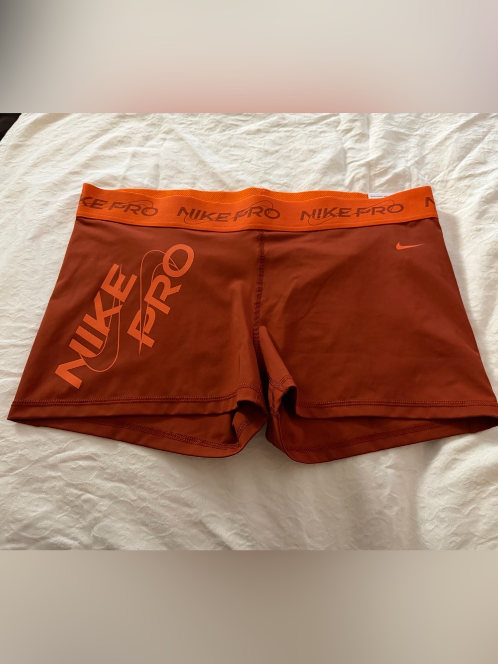 Nike Pro men's compression shorts - orange